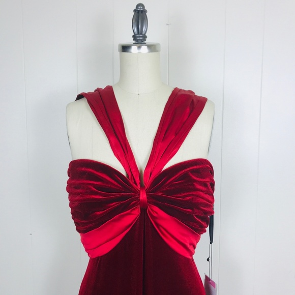 Tadashi Shoji Dresses & Skirts - Tadashi Soji | Red Velvet Gown NWT